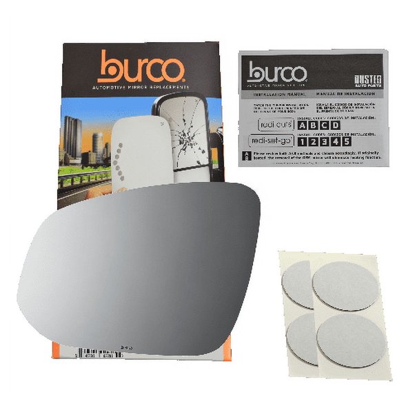 Fits 14-20 4Runner Highlander 16-20 Tacoma Left Mirror Glass Lens w/Adhesive