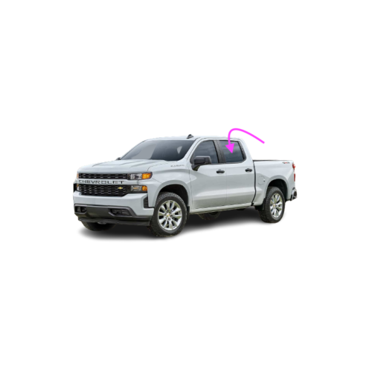 BAG Rear Window Glass For 2007-2014 Chevy Silverado & GMC Sierra – Stationary Back Glass – Dark Tint