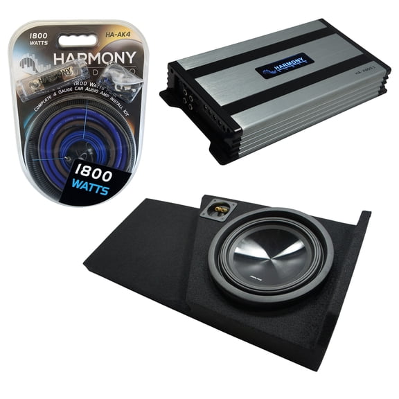 2014 - 2018 Chevy Silverado Double Cab Alpine SWT-10S2 10 Sub Box HA-A800.1 Amp