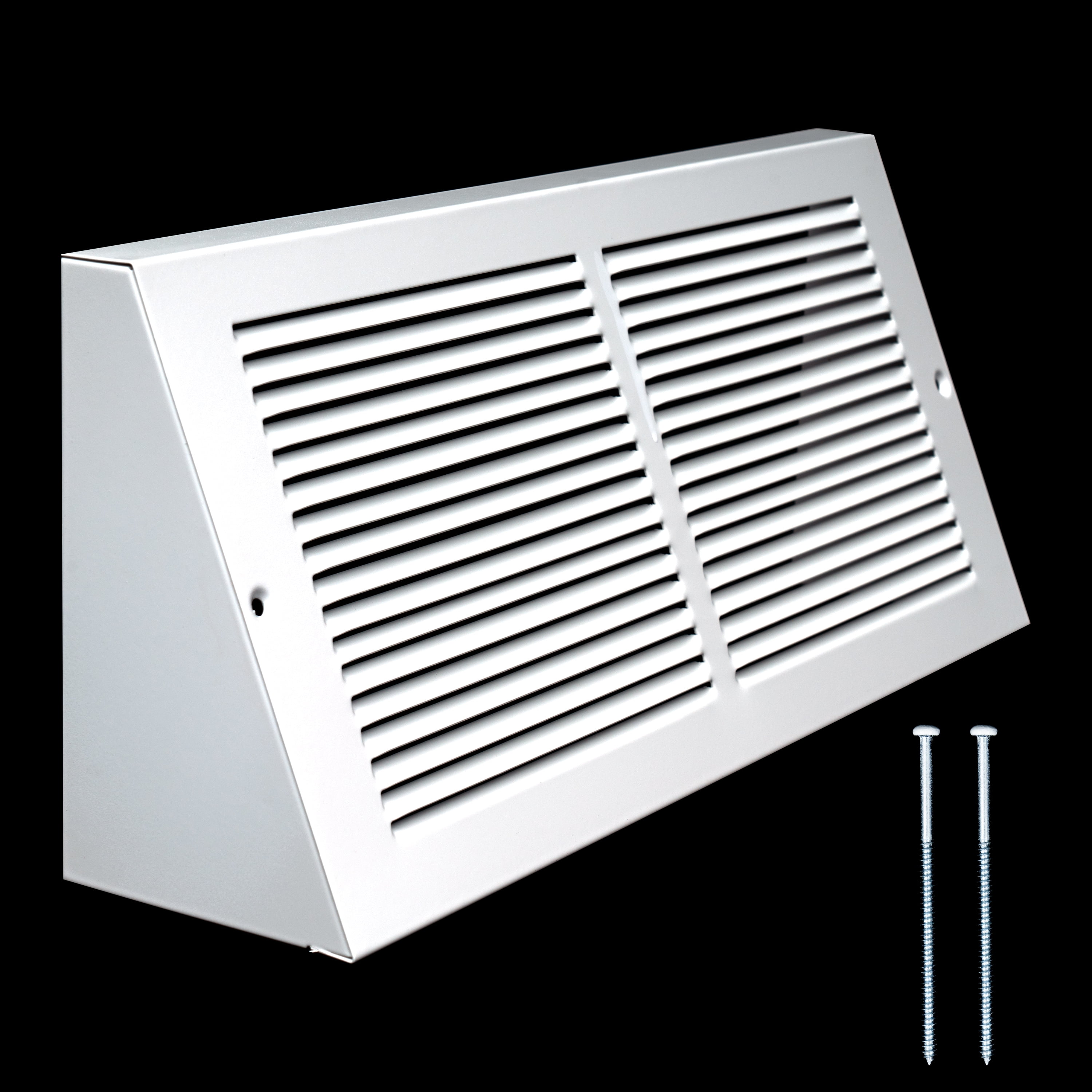 Triangular Duct Opening Fits 14x6 Duct Opening | Steel Triangular Baseboard Return Air Grille ...