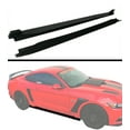 thumbnail image 1 of Fits 15-18 Ford Mustang A Style Side Skirts Rocker Panel Splitter-Unpainted Black, 1 of 1