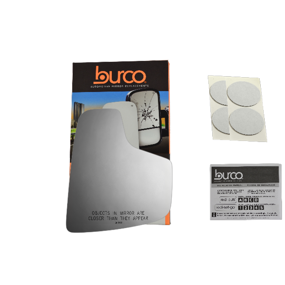 Fits 15-19 NIS NV200, City Van Rt Passenger Mirror Glass Lens w/Adhesive