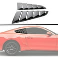 thumbnail image 1 of Fits 15-20 Ford Mustang OE Style Side Matte Black Window Louvers - Matte Black, 1 of 3