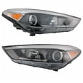 thumbnail image 1 of Fits 16-18 Tucson Front Headlight Headlamp Halogen Head Light w/Bulb Set Pair, 1 of 5