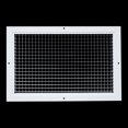 thumbnail image 1 of Fits 16x10 and 10x16 Duct Opening | Aluminum Eggcrate Return Air Grille | Low Noise & High Air Flow, Rust Proof Vent Cover Grill for Sidewall & Ceiling | White | Outer Dimensions: 17.75" X 11.75", 1 of 8