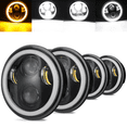 thumbnail image 1 of Fits 1965-1974 Cadillac Fleetwood Headlights H5001 H5006 High Low Beam 5.75inch Headlamp Assembly 4Pack, 1 of 14