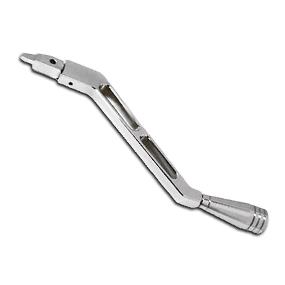 Cobra-Tek - CBK-HZ-6063-C-ARM Compatible 1973-1974-1975-1990-1994 Chevy GM Car Truck Billet Aluminum Stainless Steel Column Shifter Arm Plated - Chrome