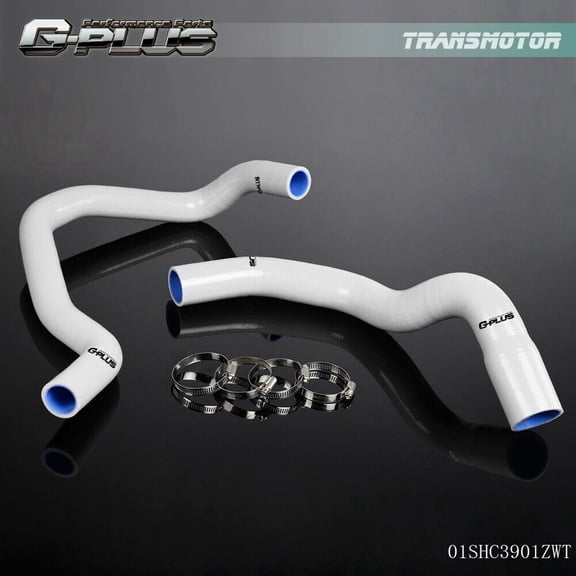 Fits 1984 - 2005 Cherokee XJ 40l 242 CID L6 Silicone Radiator Hose Kit White -