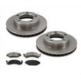 thumbnail image 1 of Fits 1986-1993 Ford Bronco 4 Wheel Drive (2) Front Brake Rotors & Ceramic Pads, 1 of 6