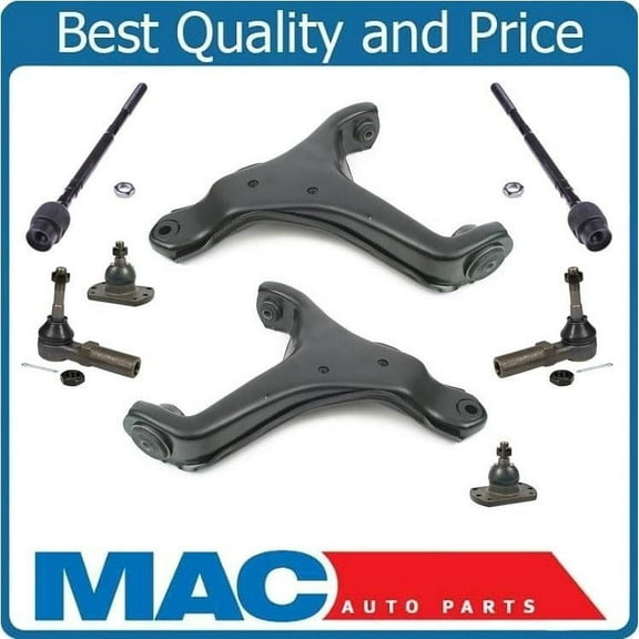 Fits 1988-96 Regal 1995-99 Monte Carlo Lower Control Arms Ball J Tie Rods 8pc