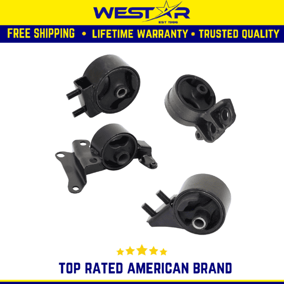 Fits 1991-1996 Ford Escort 1.9L Engine Motor & Transmission Mount Set 4PCS