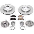 thumbnail image 1 of Fits 1994-02 Saturn SL Front Brake Disc Rotors Pads Hub & Bearing Kits 5pc, 1 of 6