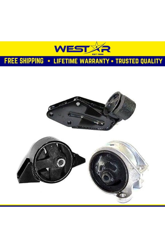 Fits 1995-1998 Nissan 200SX 2.0L Engine Motor & Trans Mount Set for AUTO 3PCS : A6383, A6325, A7329