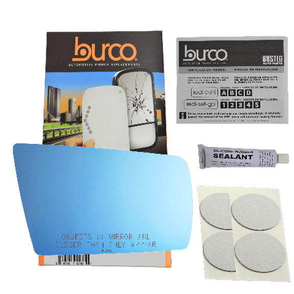 Fits 1996-1999 MB S Class, SL Class Right Passenger Convex Mirror Glass Lens w/Silicone