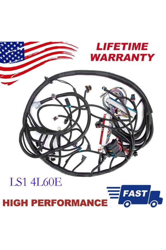 Fits 1997-06 DBC LS1 STAND ALONE HARNESS 4L60E 4.8 5.3 6.0 VORTEC DRIVE BY CABLE