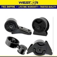 thumbnail image 1 of Fits 1998-2000 Chevrolet Metro 1.0L Engine Motor & Trans Mount Set 4pcs, 1 of 2