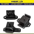 thumbnail image 1 of Fits 1998-2004 Nissan Frontier 2.4L 2WD Engine Motor & Trans Mount Set 3pcs : A7318, A2718, A7334, 1 of 2
