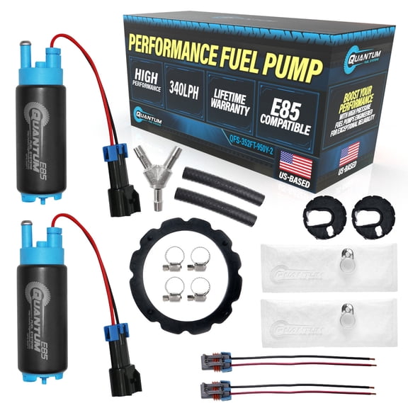 Fits 1999-2004 Ford 150 GSS342G3 11542 E85 340LPH Dual Fuel Pumps QFS