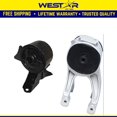 thumbnail image 1 of Fits 1999-2004 Honda Odyssey 3.5L Front Right & Rear Motor Mount Set 2PCS : A6552, A4518, 1 of 2