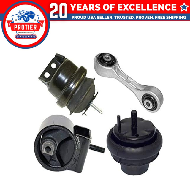 Protier Motor & Transmission Mount Set (4-Piece) – For Ford Taurus 2004-2007 3.0L OHV