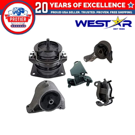Fits 2001-2002 Acura MDX 3.5L Motor & Transmission Mount Full Set 5PCS