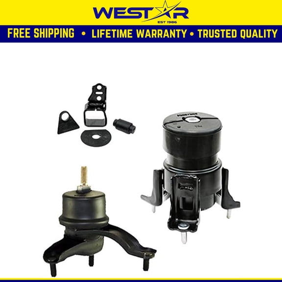 Fits 2001-2003 Toyota Highlander 3.0L 2WD Front/Front RT/Rear Motor Mount : A4270, A4287, A4281