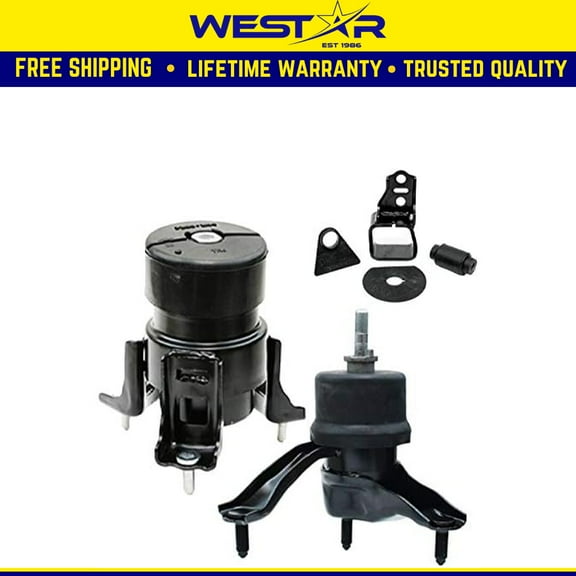 Fits 2001-2003 Toyota Highlander 3.0L 2WD Front/Rear Motor & Trans Mount 3pcs : A4270, A4281, A4207