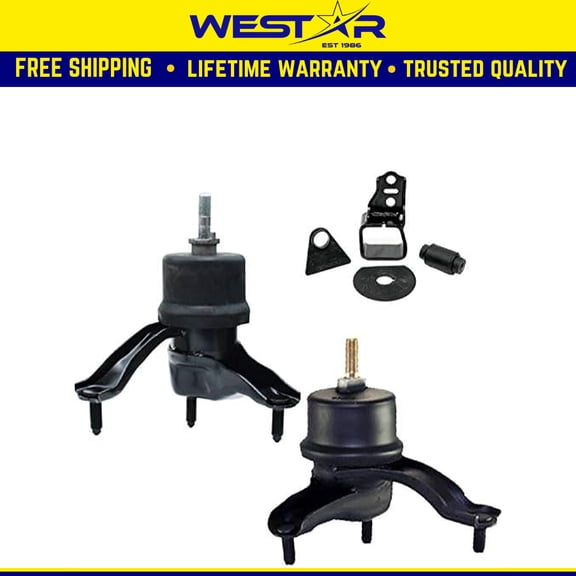 Fits 2001-2003 Toyota Highlander 3.0L 2WD Frt Rt/Rear Motor & Trans Mount 3pc : A4287, A4281, A4207
