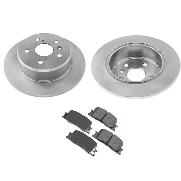Fits 2001-2003 Toyota Highlander 4 Wheel Drive Rear Brake Rotors & Ceramic Pads