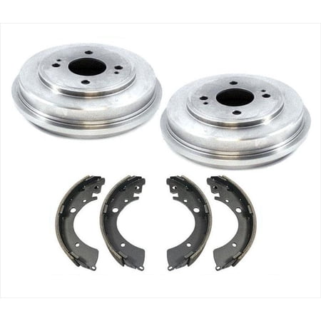 Fits 2001-2005 Civic 1.7L W/ Rear Brake Drums (2) Brakes Drums & Brake Shoe Set