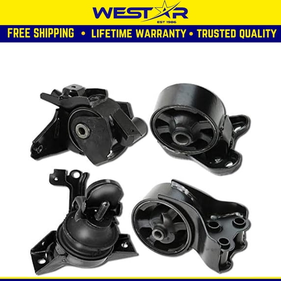Fits 2001-2006 Hyundai Elantra 2.0L w/AUTO Trans Motor & Trans Mount Set 4PCS : A7118, A6196, A7116, A7101