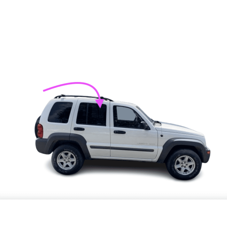 Jeep Liberty 2006-2007 Front Right Passenger Door Window Glass