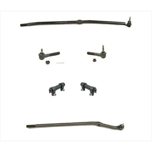 Fits 2003-2007 Dodge Ram Pick Up 2500 4 Wheel Drive Drag Link Tie Rods 6 Pcs Kit