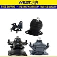 thumbnail image 1 of Fits 2003-2007 Honda Accord 2.4L MANUAL Motor & Rear Trans Mount Set 4pcs : A4526HY A4517 A4516 A4594, 1 of 2