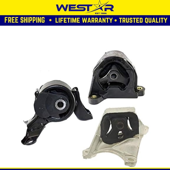 Fits 2003-2010 Honda Element 2.4L MANUAL Trans Motor & Trans Mount 3PCS : A4549, A4504, A4528