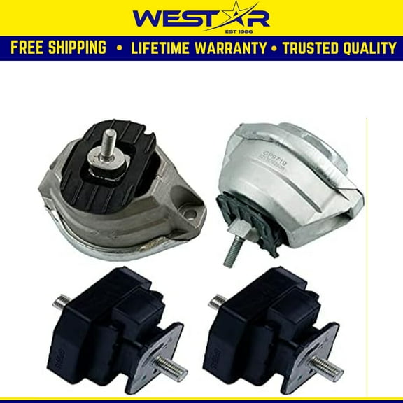 Fits 2004-2005 BMW 525i 2.5L Engine Motor&Transmission Mount Set 4pc