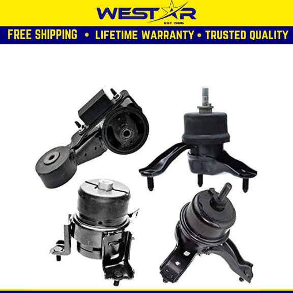 Fits 2004-2006 Toyota Sienna 3.3L 2WD Engine Motor & Trans Mount Set 4PCS : A62009, A4295, A4257, A4207