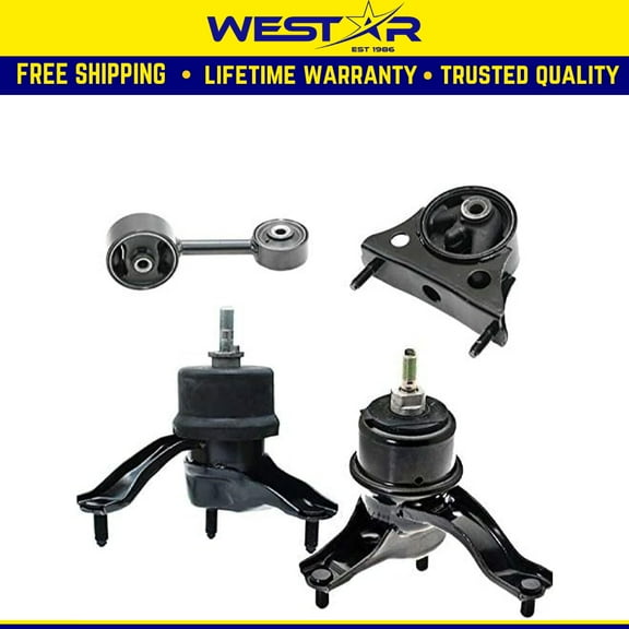 Fits 2004-2007 Toyota Highlander 2.4L 2WD Engine Motor & Trans Mount Set 4pc : A7299, A4212, A4240, A4207