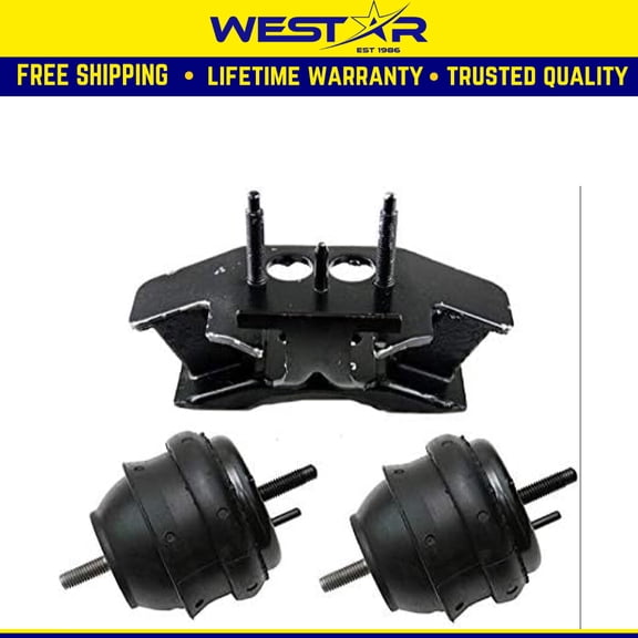 Fits 2004 Cadillac CTS 3.2L w/AUTO Trans. Engine Motor & Trans Mount Set