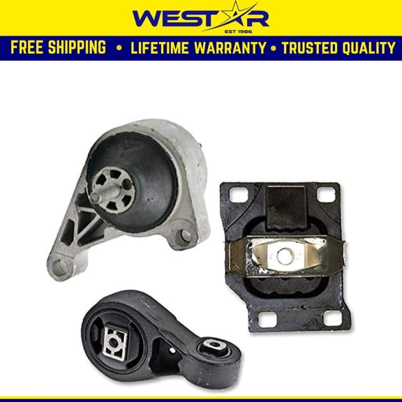 Fits 2004 Ford Focus SVT Hatchback 2.0L Engine Motor & Trans Mount Set 3pc