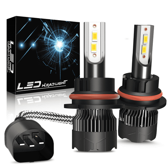 Fits 2005-2009 Chevy Equinox LED Headlights Bulb 9007/HB5 High Low Dual Beam for Halogen Headlamp Replace