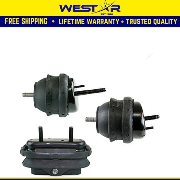 Fits 2006-2008 Buick Lucerne 3.8L AUTO Front + Rear Motor&Trans Mount 3pcs
