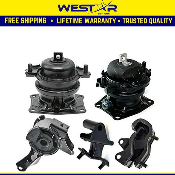Fits 2006-2008 Honda Pilot 3.5L 2WD Engine Motor & Trans Mount Set 5pcs : A65027EL A4551, A4583EL A4531, A4532