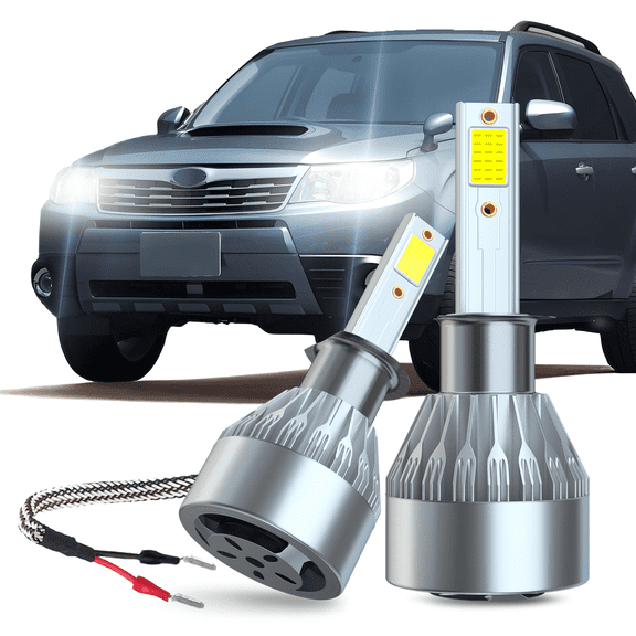 Fits 2006-2008 Subaru Forester Low Beam Headlight Bulbs LED Lamp Pack of 2