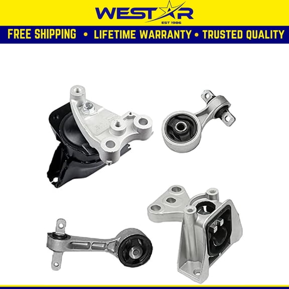 Fits 2006-2011 Honda Civic 1.8L Sedan MANUAL Engine&Transmission Mount Set | A65030 A4547 A4548 A4546