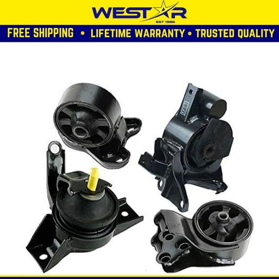 Fits 2006 Hyundai Tiburon 2.0L w/ 5-Speed MANUAL Motor & Trans Mount 4pcs : A7118, A7146, A7116, A7172