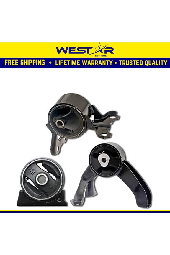 Fits 2007-2008 Dodge Caliber 2.4L 2WD AUTO CVT w/o Turbo Motor & Trans Mount 3pc