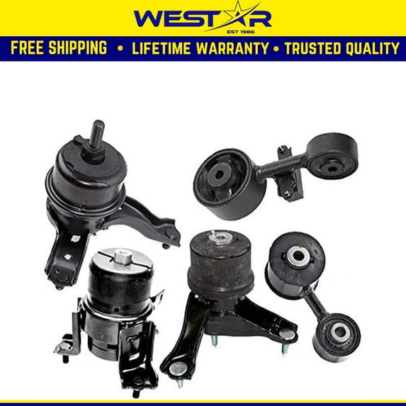 Fits 2007-2009 Toyota Camry 2.4L AUTO Engine Motor & Trans Mount Set 5pcs : A62009, A4295, A4274, 9210, A4288
