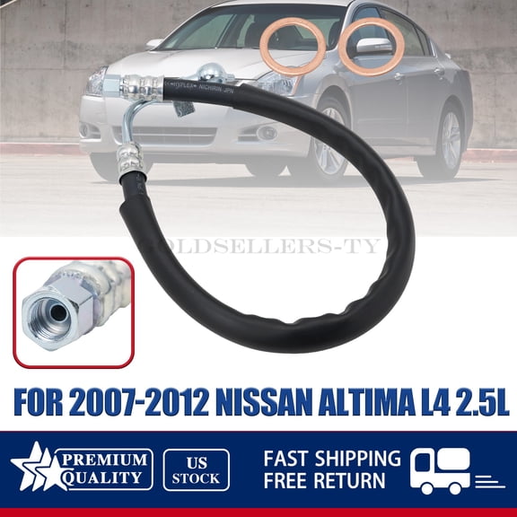 Fits 2007-2012 Nissan Altima L4 2.5L Power Steering Pressure Line Hose Assembly