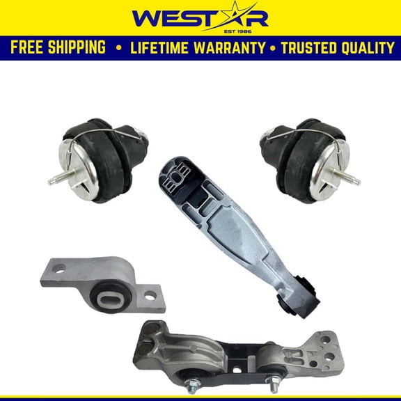 Fits 2007-2014 Volvo XC90 3.2L Engine Motor & Torque Strut Mount Set 5PCS : A70051, A70051, A70054, A70055, A70053